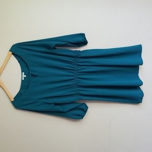 Charlotte Russe Drop Waist Emerald Green Dress